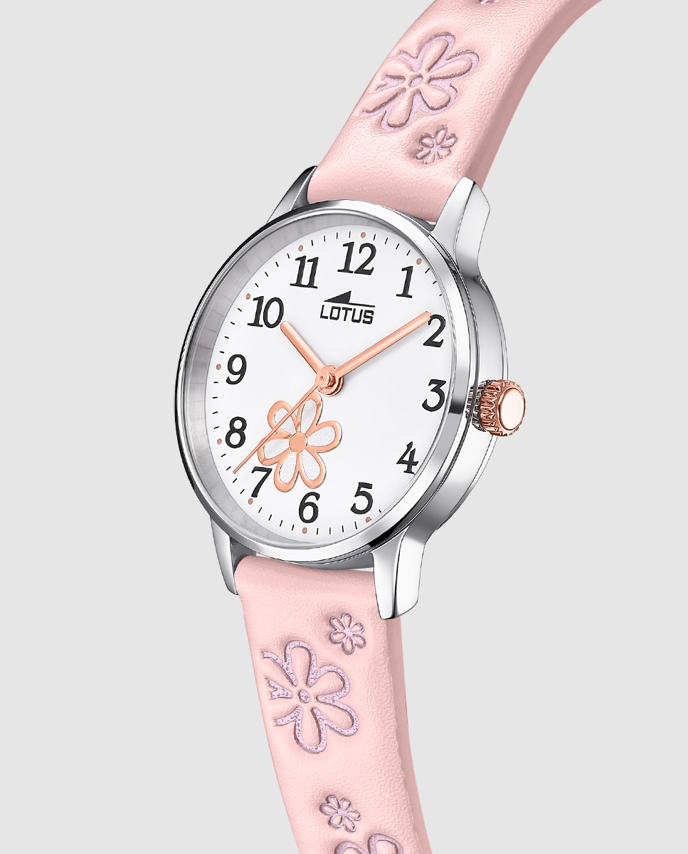 Relógio Infantil 18863/2 Junior Collection de Pele Rosa com Pulseira de Oferta Rosa-4
