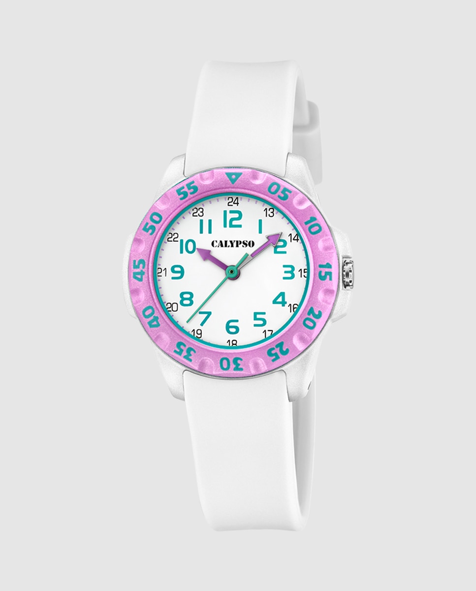 Relógio Infantil K5829/1 My First Watch de Borracha em Branco Branco-1