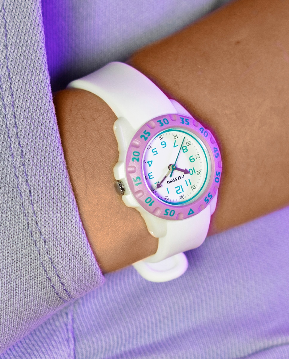 Relógio Infantil K5829/1 My First Watch de Borracha em Branco Branco-2