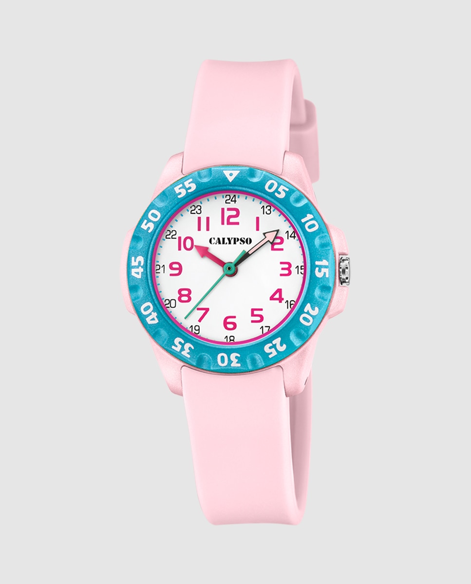 Relógio K5829/2 My First Watch de Borracha em Rosa Rosa-1