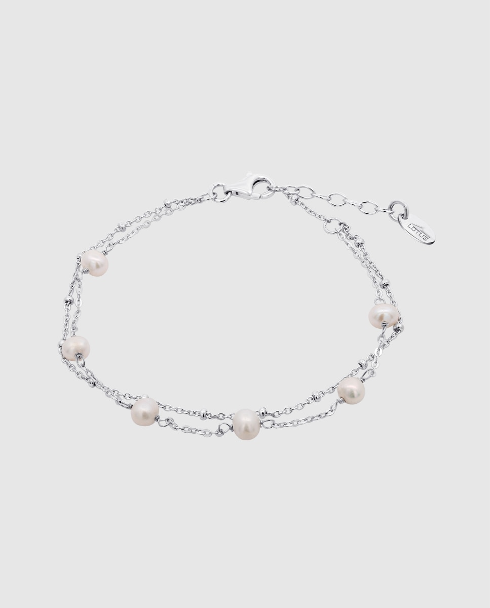 Imagem 0 de Pulseira Lotus Silver Lp3477-2/1 Pearls de Prata com Acabamento Brilhante e Pérola Cultivada