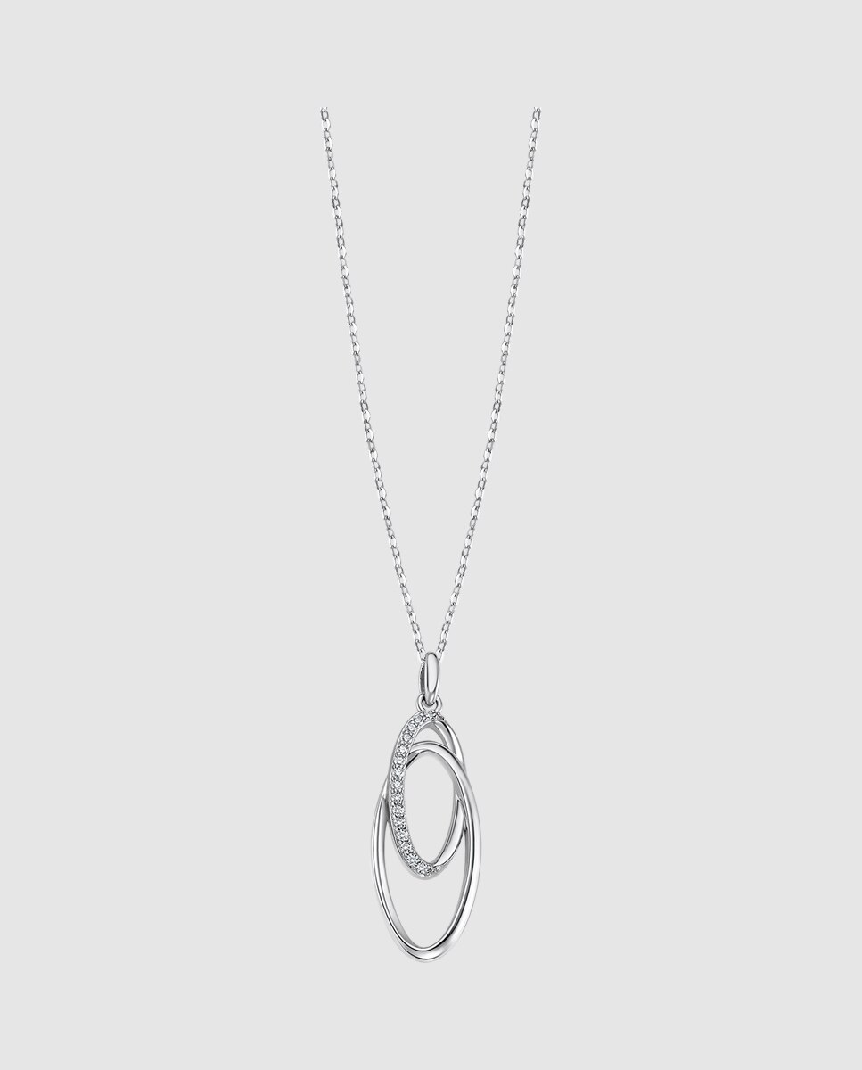 Colar Lotus Silver Lp3489-1/1 Pure Essential de Prata com Acabamento Brilhante Prateado-1