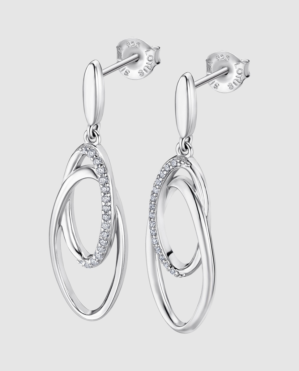 Brincos Lotus Silver Lp3489-4/1 Pure Essential de Prata com Acabamento Brilhante Prateado-1