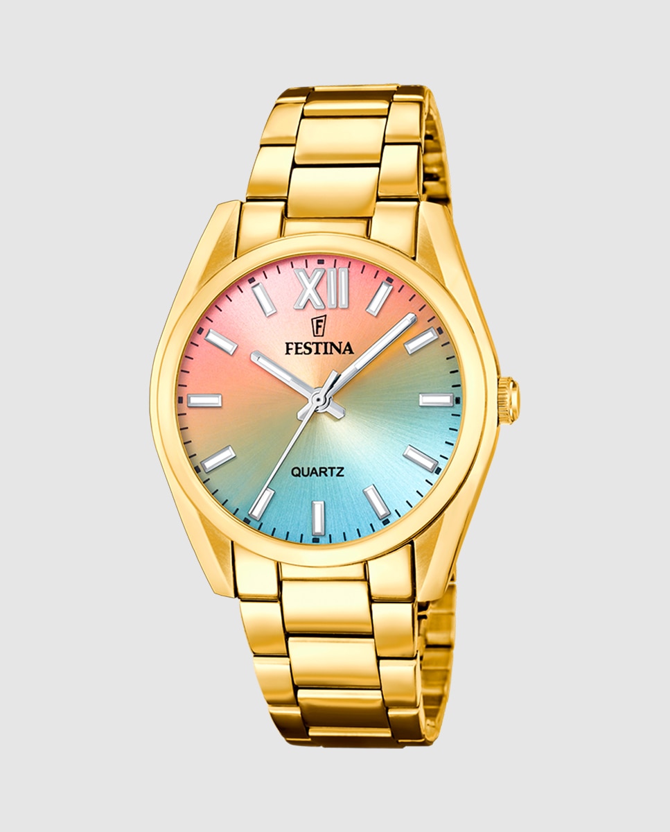 Relógio F20640/7 Boyfriend de Aço em Dourado Ouro-1