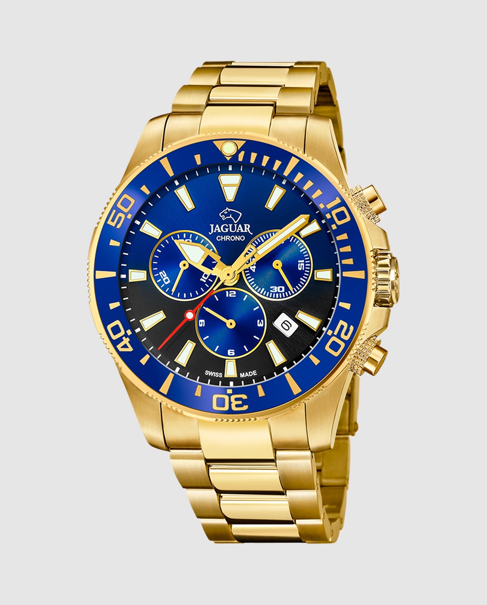 Relógio J864/5 Executive de Aço Dourado Ouro-1