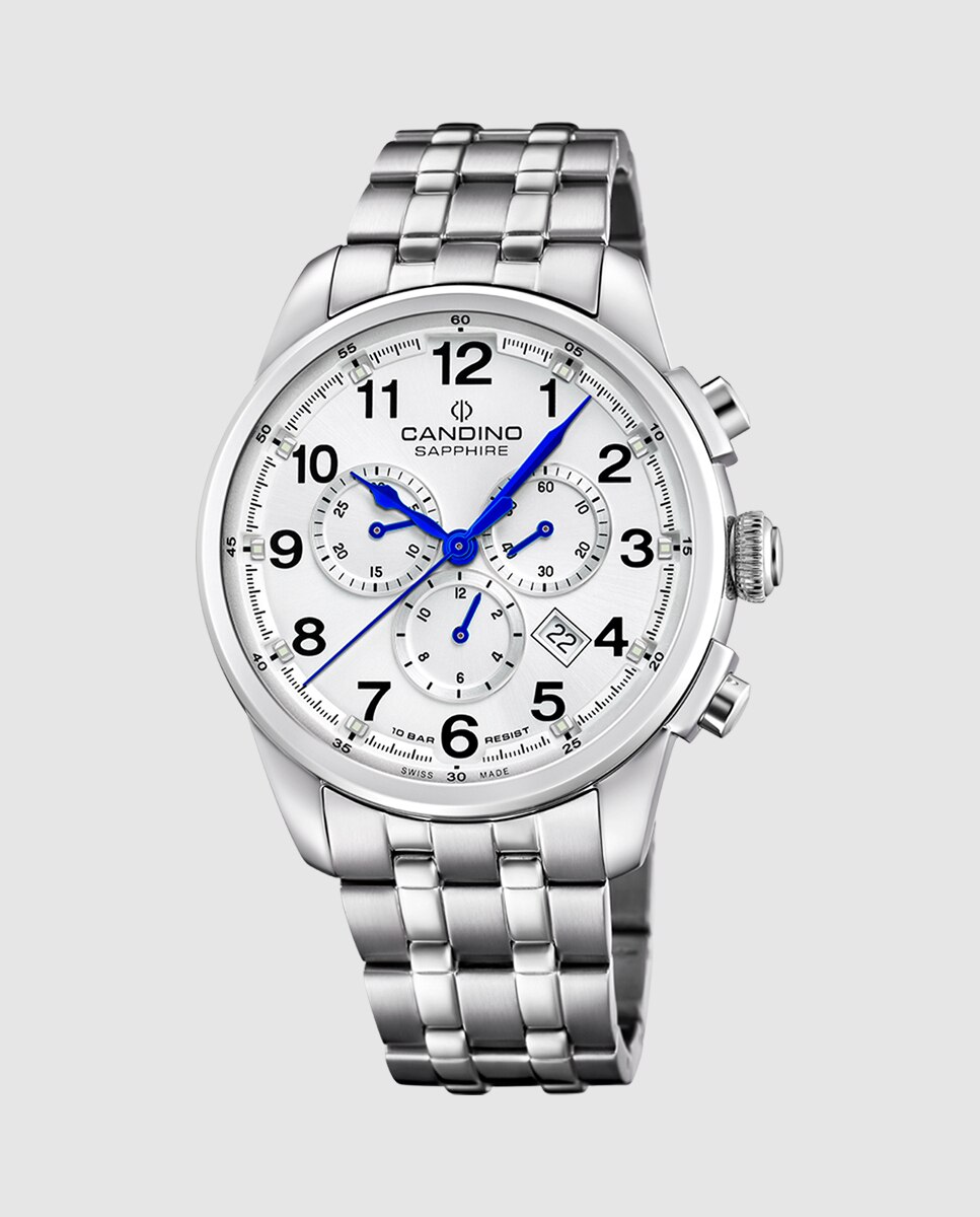 Relógio C4744/1 Gents Sport de Aço Prateado Prata-1