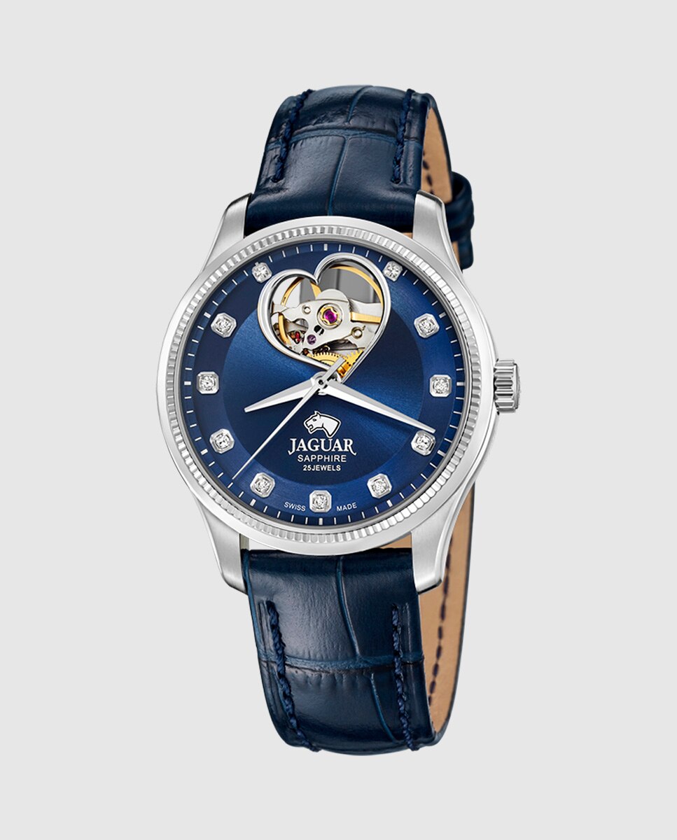 Relógio de Mulher J994/2 Swiss Made Automático de Aço Prateado com Bracelete Adicional de Oferta Prata-4