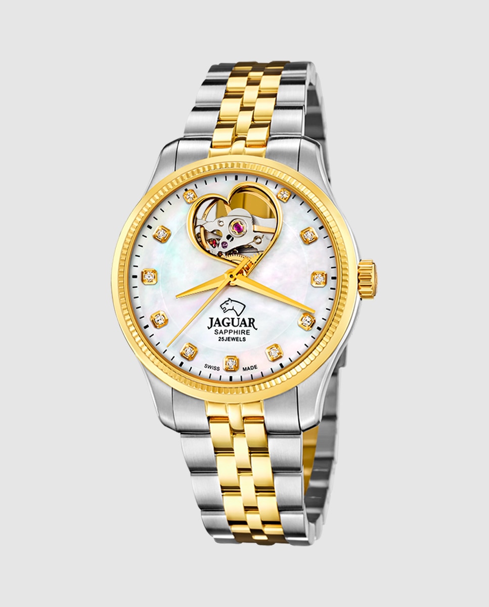 Relógio de Mulher J995/1 Swiss Made Automático de Aço Multicolor com Bracelete Adicional de Oferta Multicolor-1