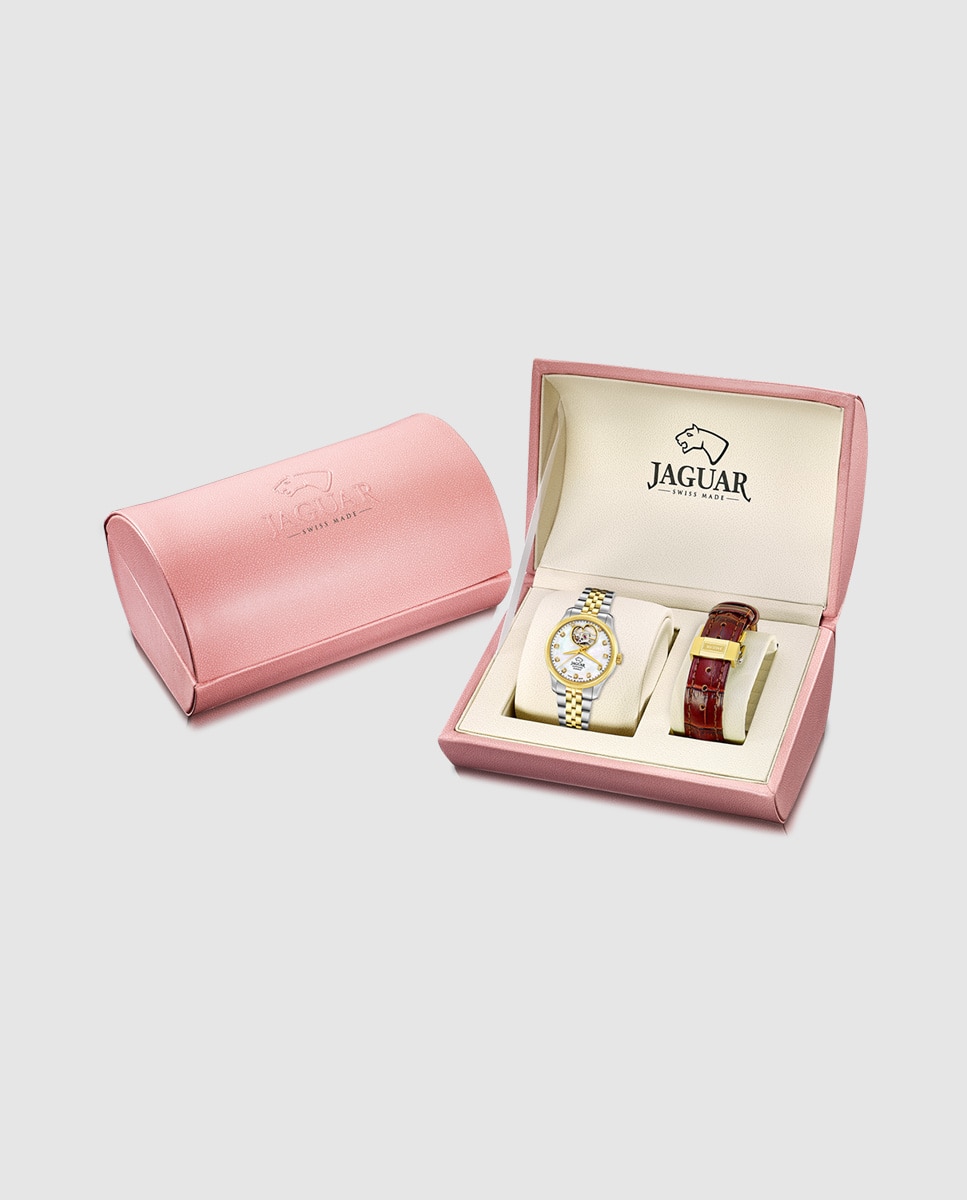Relógio de Mulher J995/1 Swiss Made Automático de Aço Multicolor com Bracelete Adicional de Oferta Multicolor-2
