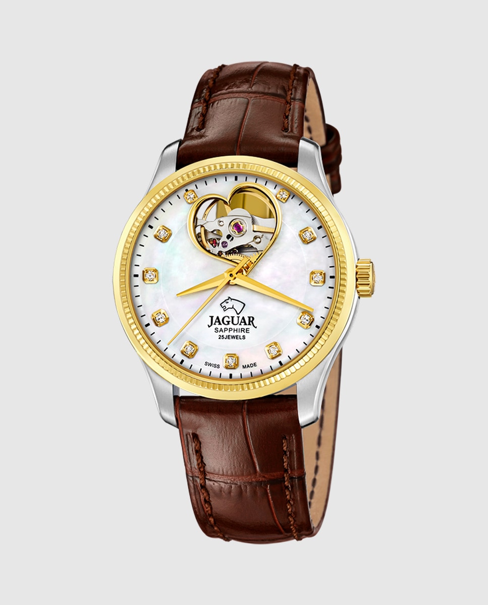 Relógio de Mulher J995/1 Swiss Made Automático de Aço Multicolor com Bracelete Adicional de Oferta Multicolor-3