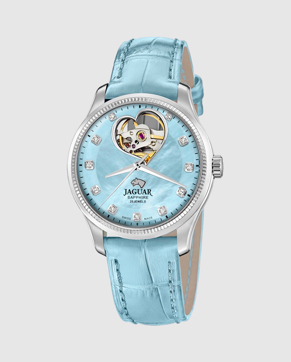 Relógio de Mulher J994/4 Swiss Made Automático de Aço Prateado com Bracelete Adicional de Oferta Prata-4