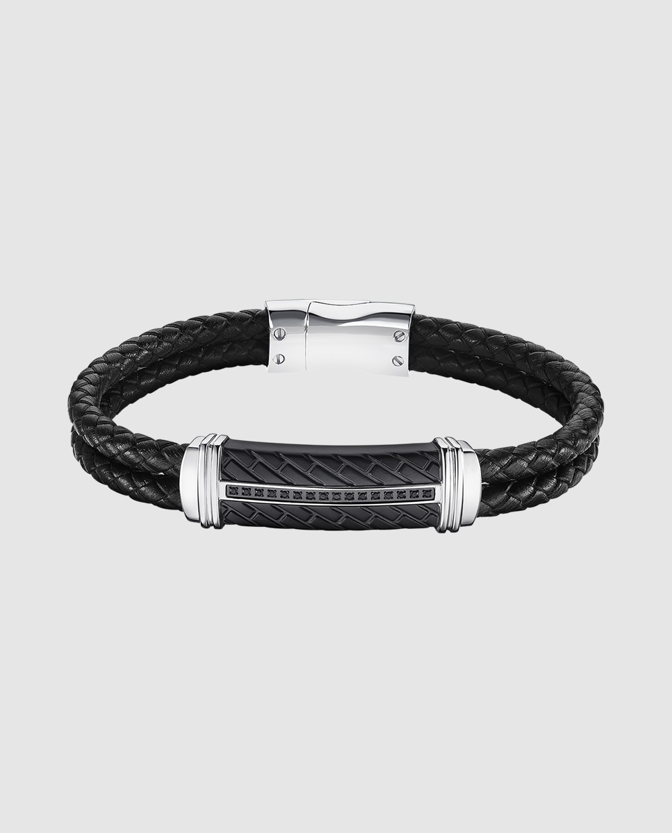 Pulseira Lotus Style Ls2286-2/1 Men Basic de Aço Inoxidável Preto / Prata-1