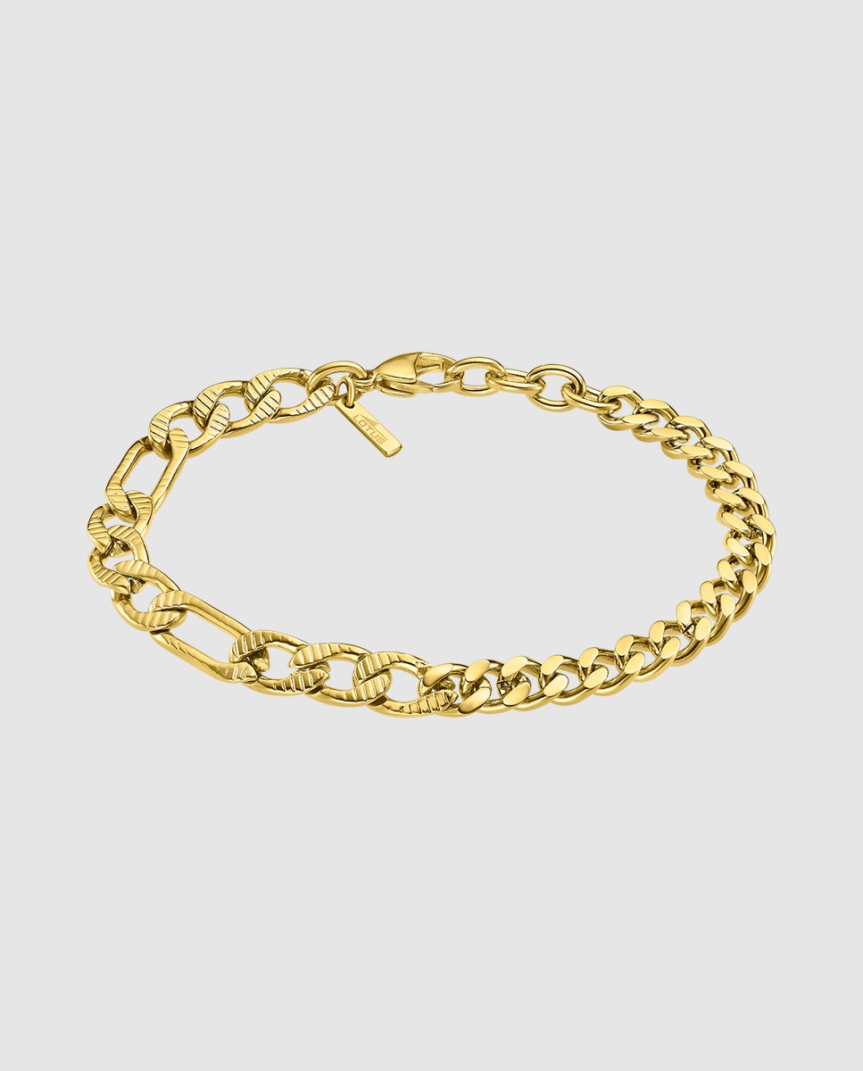 Pulseira Lotus Style Ls2303-2/2 Men In Black de Aço Inoxidável com Acabamento Brilhante Dourado-1