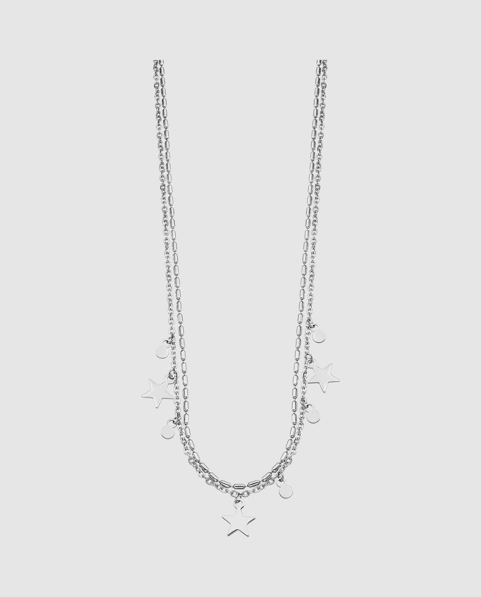 Colar Lotus Style Ls2315-1/1 Urban Woman de Aço Inoxidável com Acabamento Brilhante Prateado-1