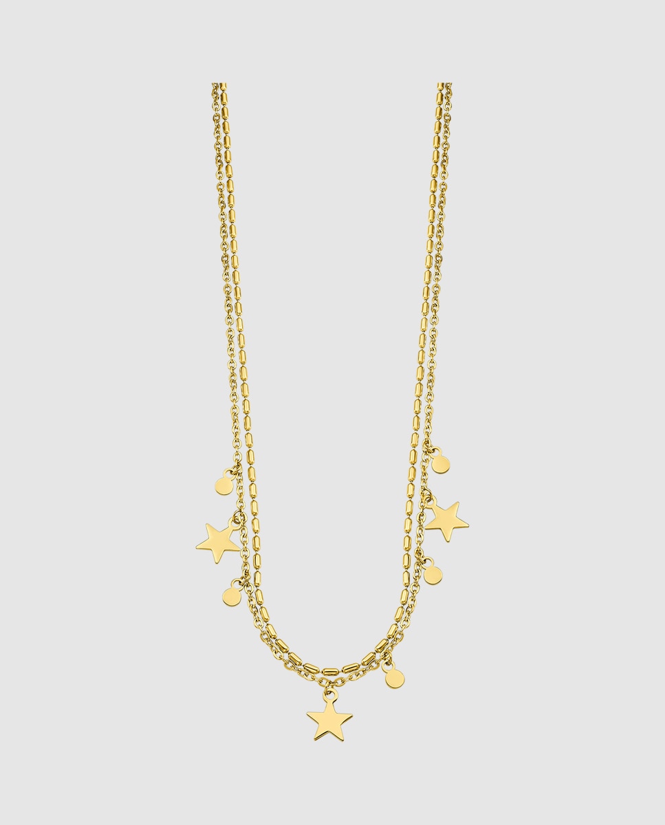 Colar Lotus Style Ls2315-1/2 Urban Woman de Aço Inoxidável com Acabamento Brilhante Dourado-1