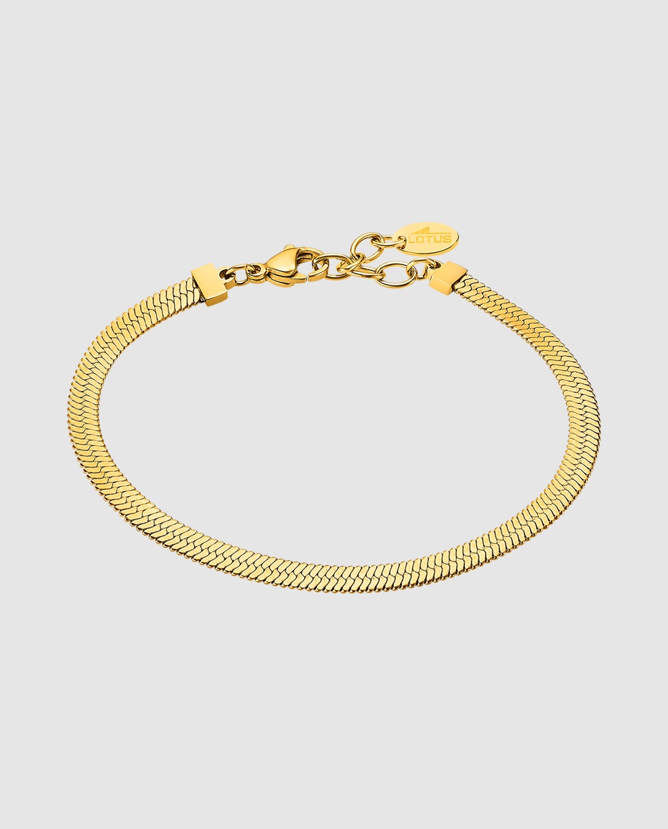 Pulseira de Corrente Lotus Style Ls2317-2 2 Urban Woman de Aço Inoxidável com Acabamento Brilhante Dourado-1