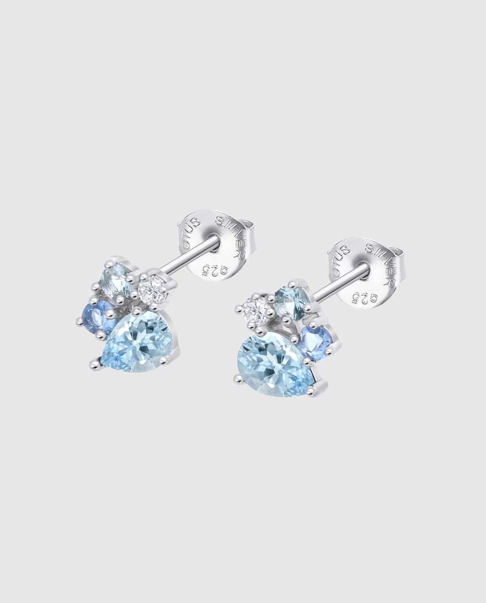 Imagem 0 de Brincos Lotus Silver Lp3636-4/1 Colors de Prata com Acabamento Brilhante