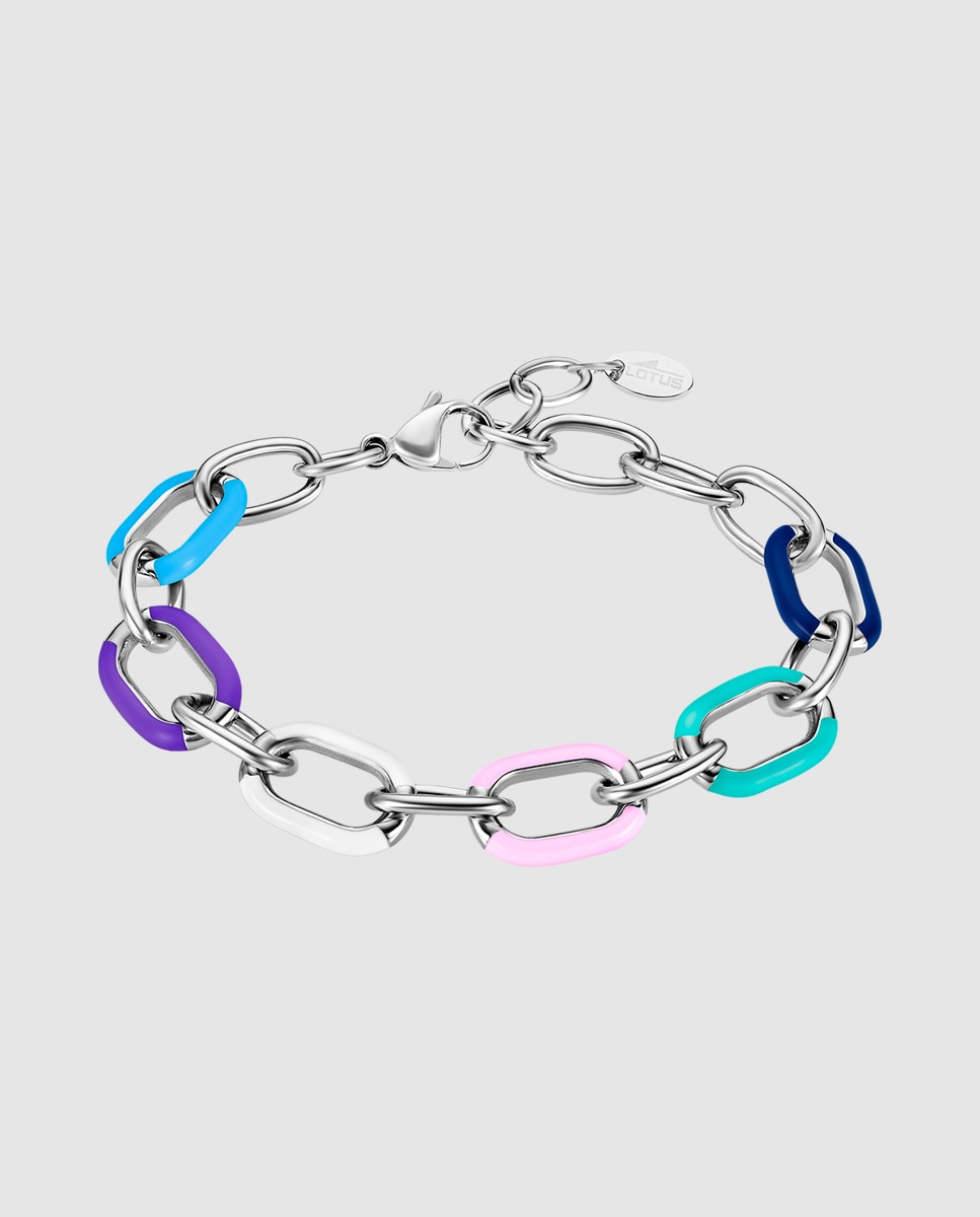 Pulseira de Elos Lotus Style Ls2330-2 1 Tropical Vibes de Aço Inoxidável com Acabamento Brilhante Multicolor-1