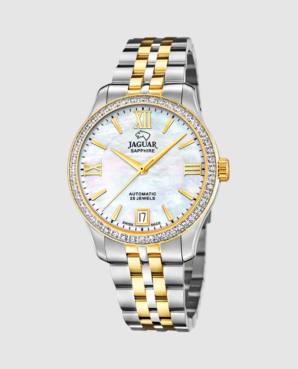 Relógio de Mulher J998/1 Swiss Made Automático de Aço Multicolor com Bracelete Adicional de Oferta Multicolor-1