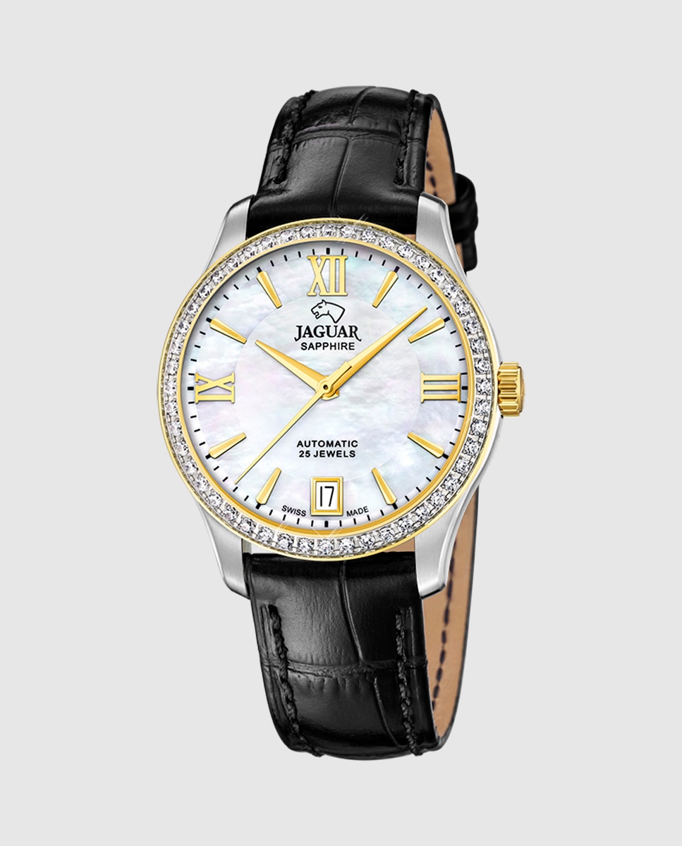 Relógio de Mulher J998/1 Swiss Made Automático de Aço Multicolor com Bracelete Adicional de Oferta Multicolor-3