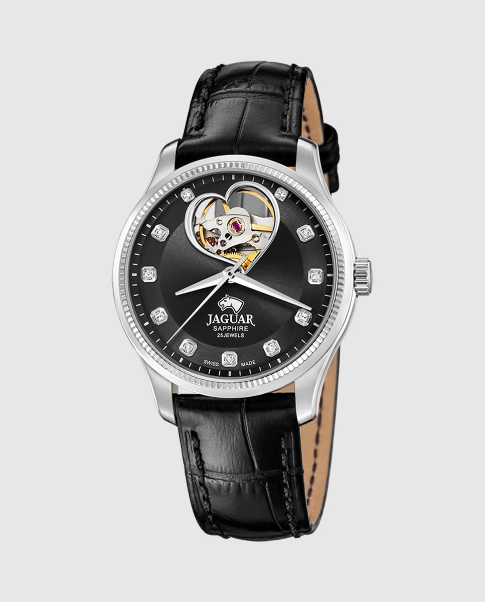 Relógio de Mulher J994/3 Swiss Made Automático de Aço Prateado com Bracelete Adicional de Oferta Prata-3