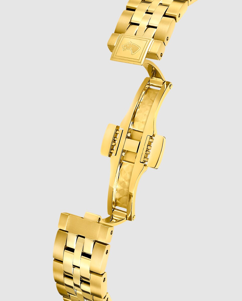 Relógio de Mulher J996/2 Swiss Made Automático de Aço Ouro com Bracelete Adicional de Oferta Ouro-4