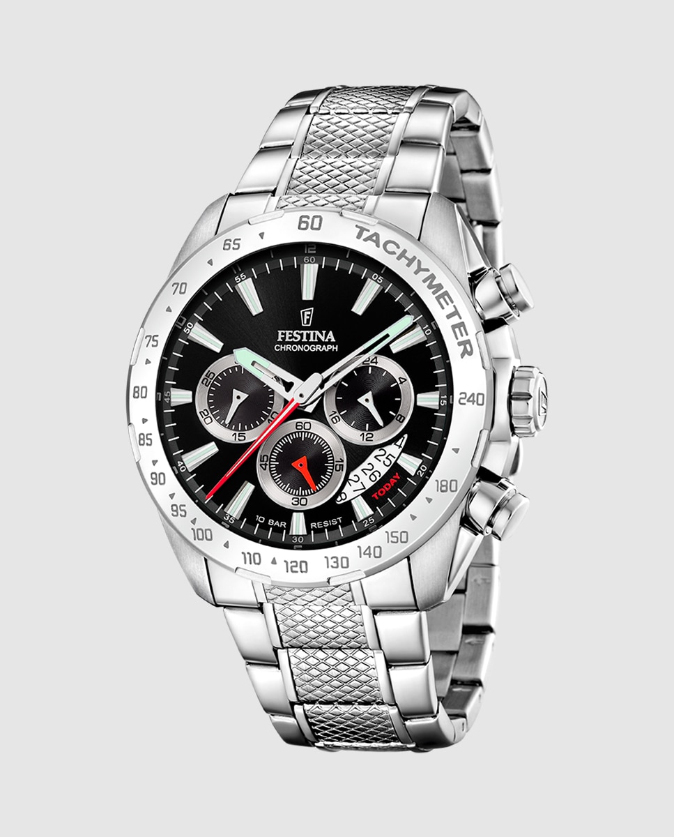 Relógio F20668/4 Timeless Chronograph de Aço Prateado Prata-1