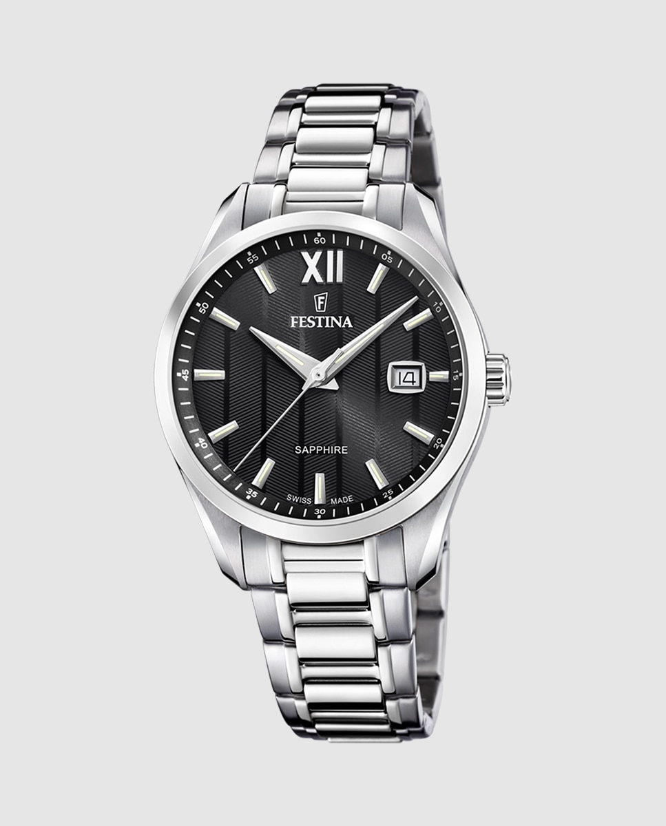 Relógio F20026/4 Swiss Made de Aço Prateado Prata-1