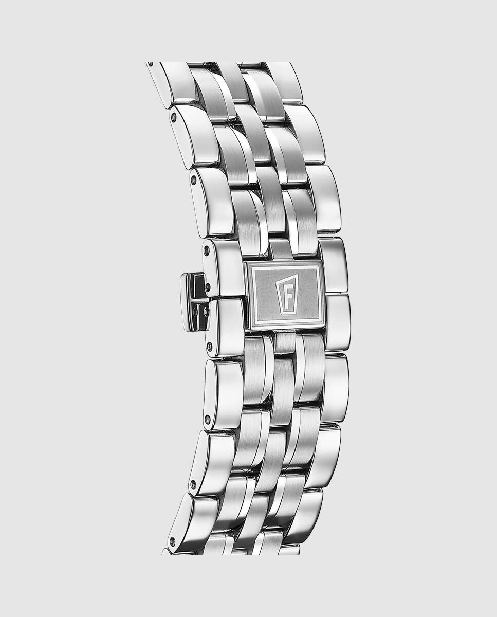 Relógio F20040/4 Chrono Swiss Made de Aço Prateado Prata-3