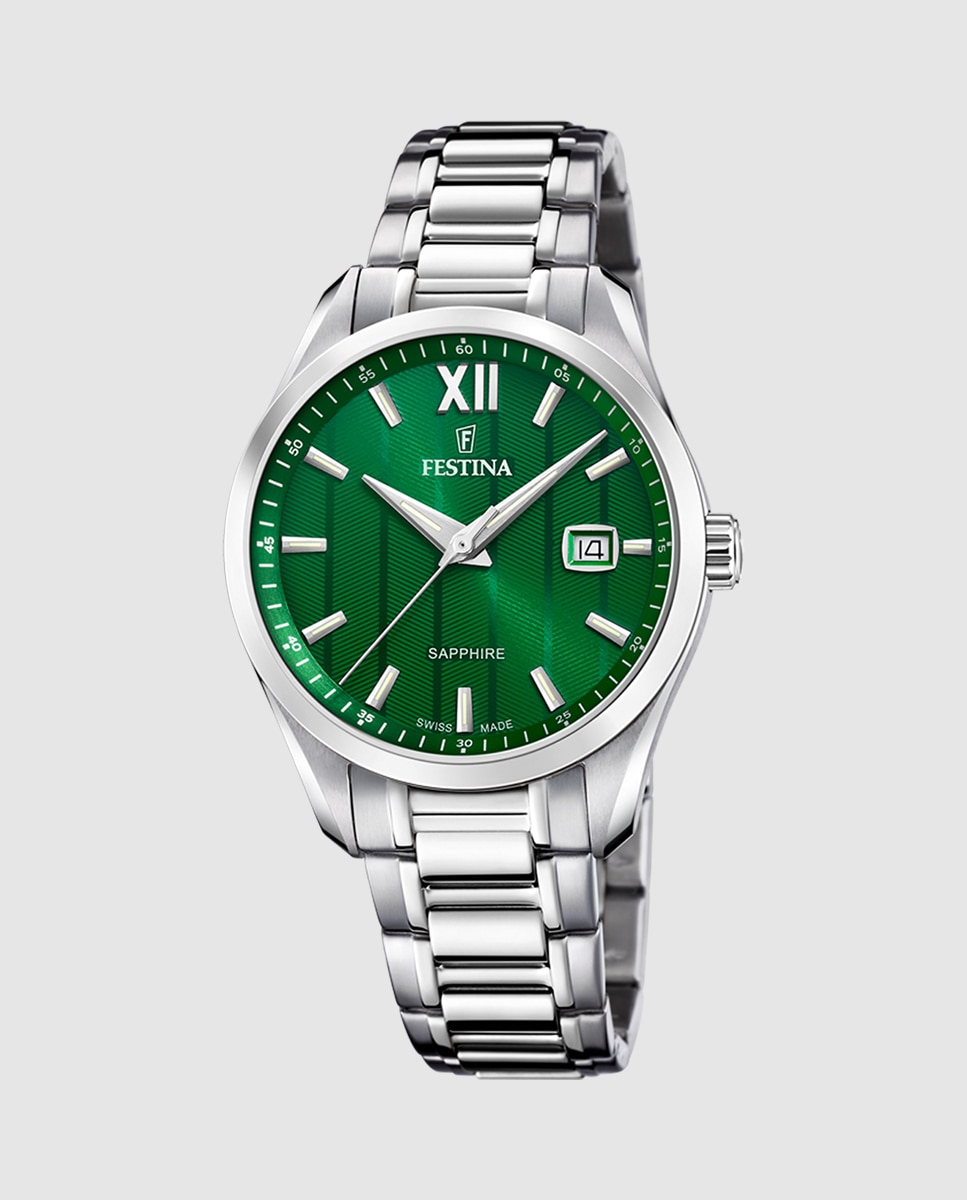 Relógio F20026/3 Swiss Made de Aço Prateado Prata-1