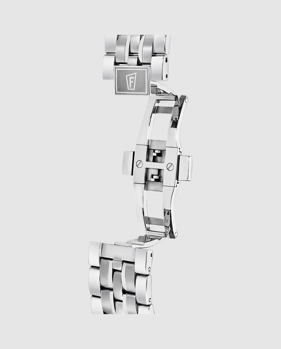 Relógio F20040/3 Chrono Swiss Made de Aço Prateado Prata-2