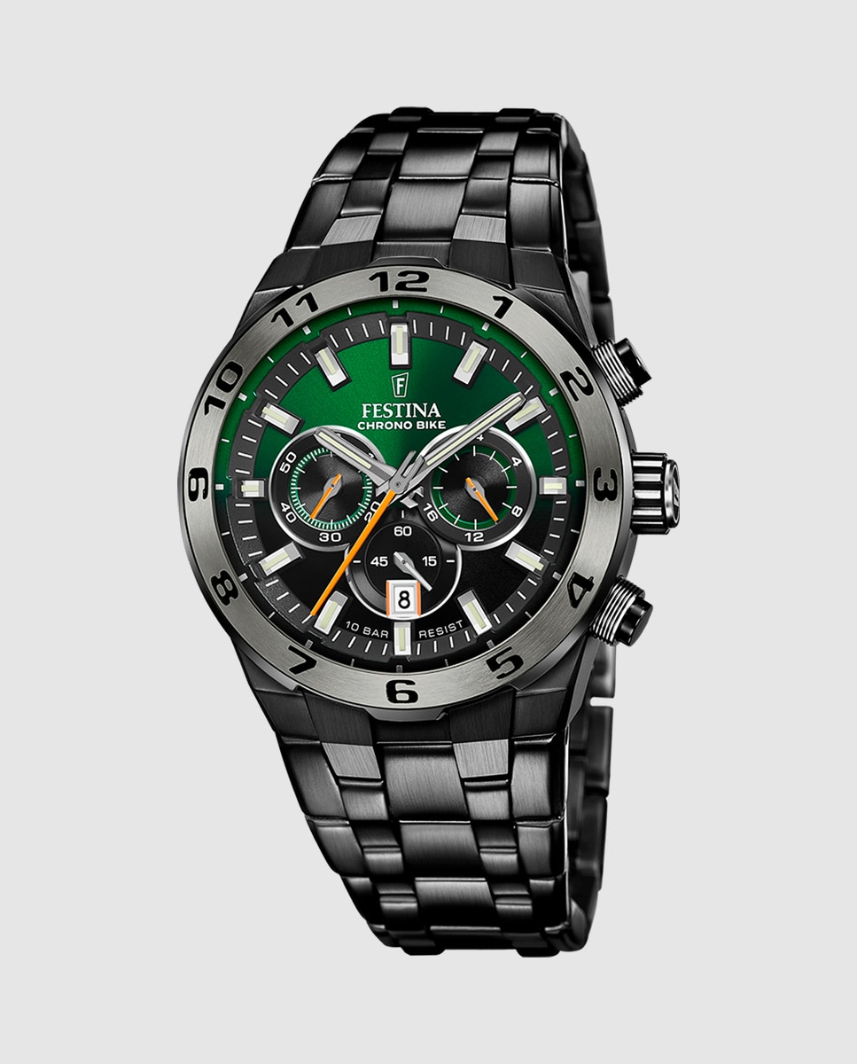 Imagem 0 de Relógio F20673/2 Chrono Bike de Aço em Preto