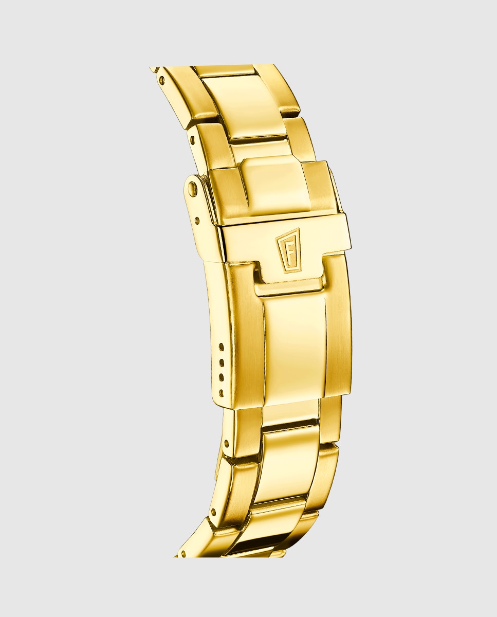 Relógio F20044/2 Swiss Made de Aço em Dourado Ouro-2