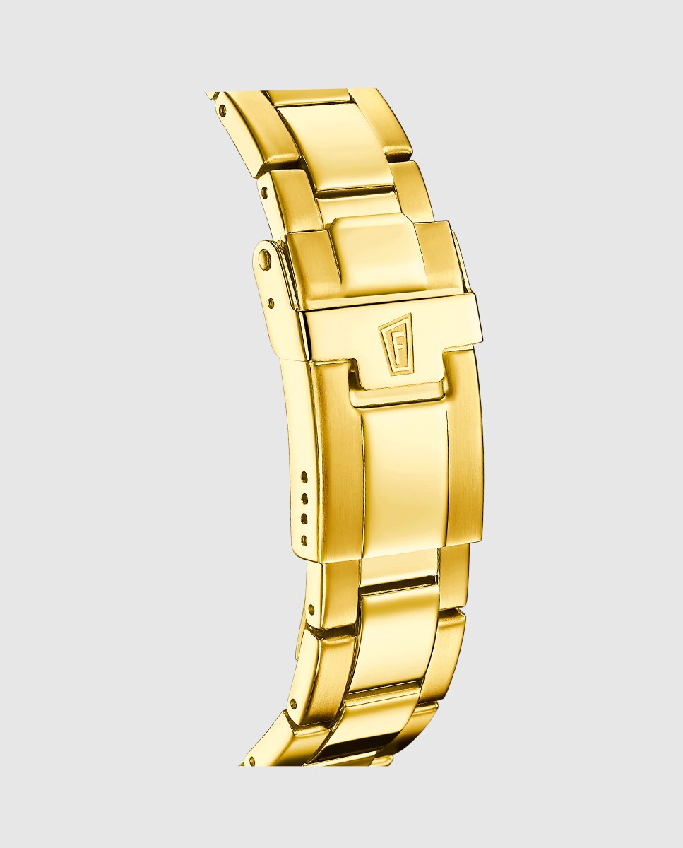 Relógio F20044/5 Swiss Made de Aço Dourado Ouro-2