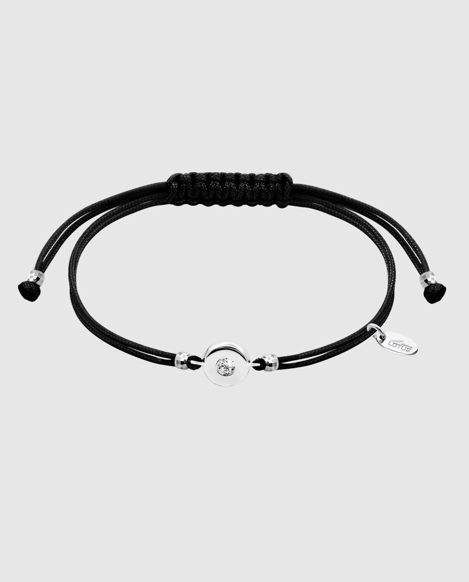 Pulseira Lotus Silver Lp3668-2/1 Trendy de Prata com Acabamento Brilhante e Zirconita Branco / Preto-1