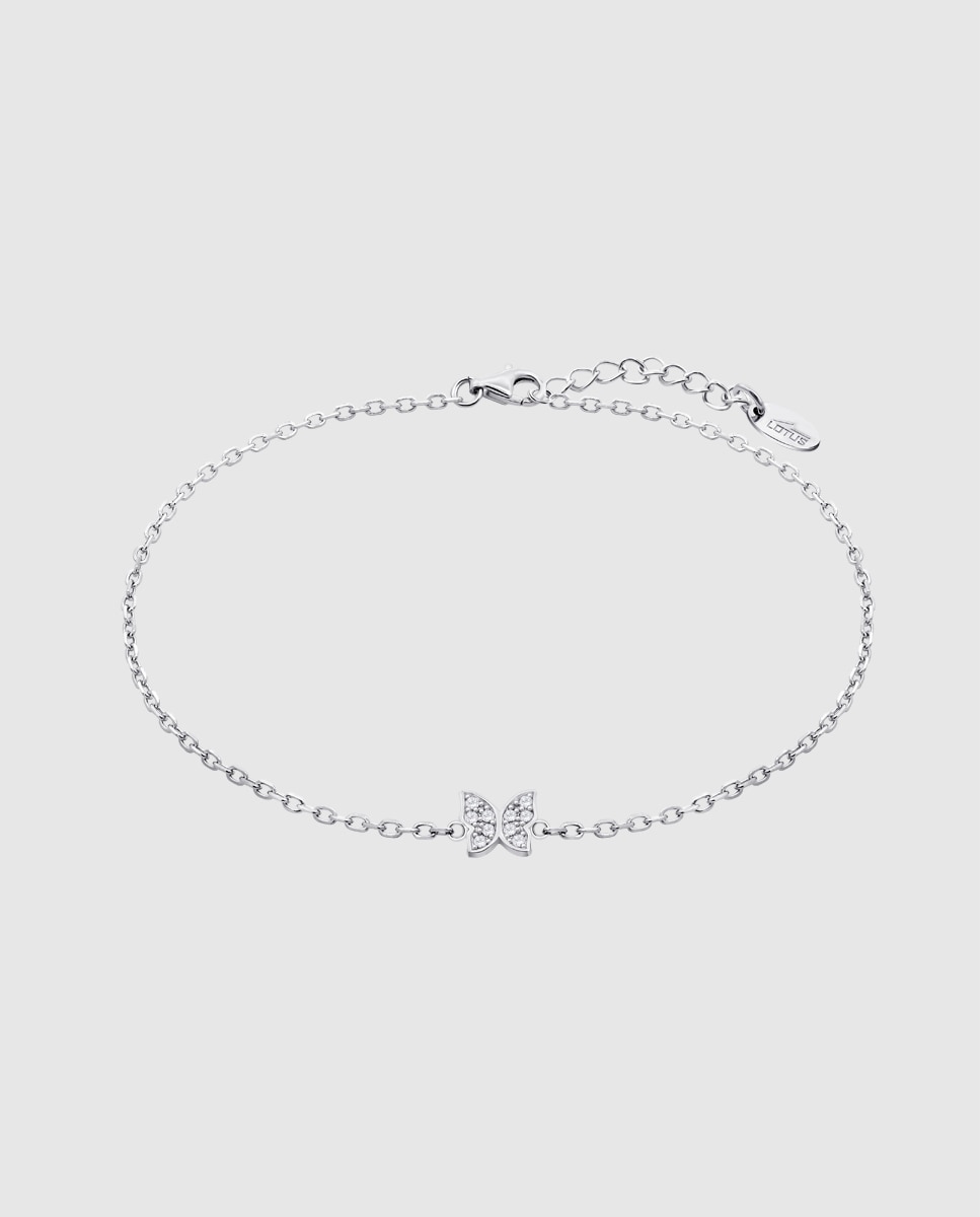 Pulseira de Corrente Lotus Silver Lp3051-2 1 Mystic de Prata com Acabamento Brilhante Prateado-1