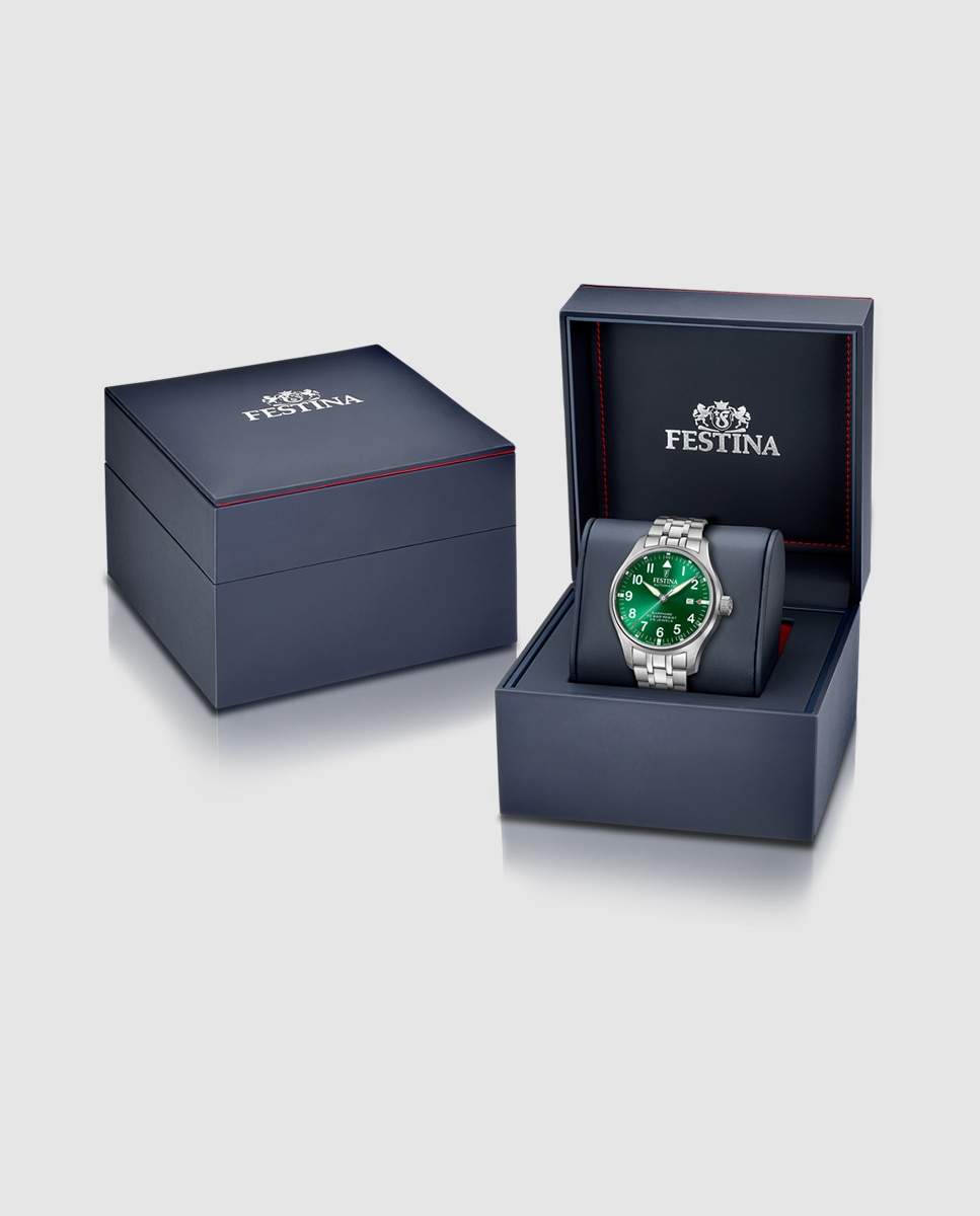 Relógio F20151/b Automatic de Aço Prateado Prata-6