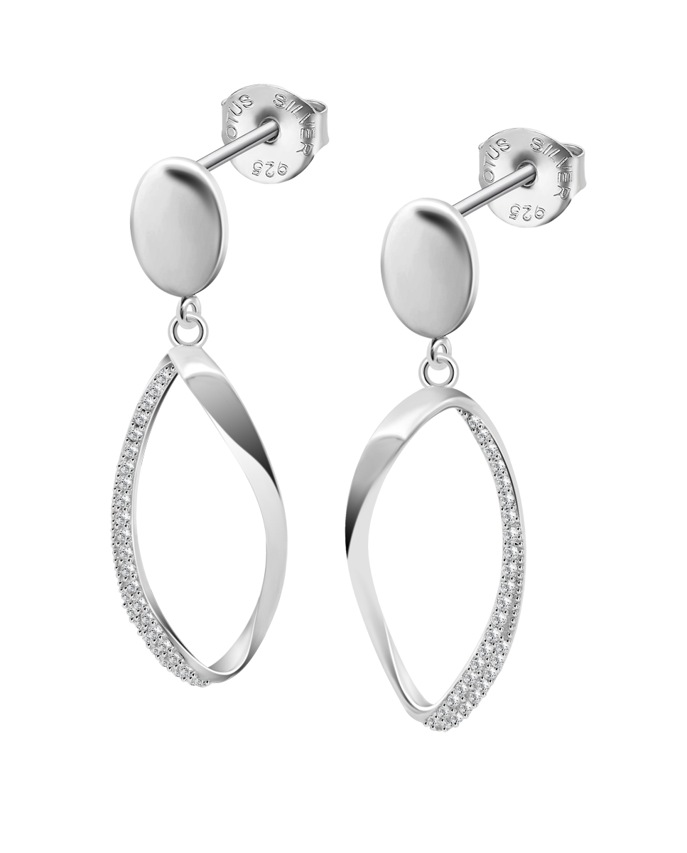 Brincos Lotus Silver Lp3689-4/1 Pure Essential de Prata com Acabamento Brilhante Prateado-1