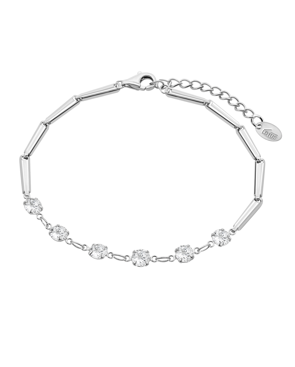 Pulseira Lotus Silver Lp3676-2/1 Pure Essential de Prata com Acabamento Brilhante e Zirconita Branco-1