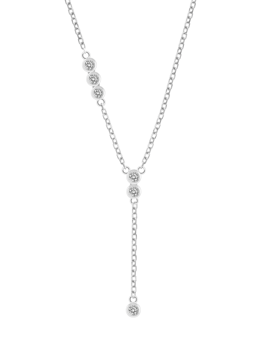 Colar Lotus Silver Lp3733-1/1 Pure Essential de Prata com Acabamento Brilhante e Zircónios Prateado-1