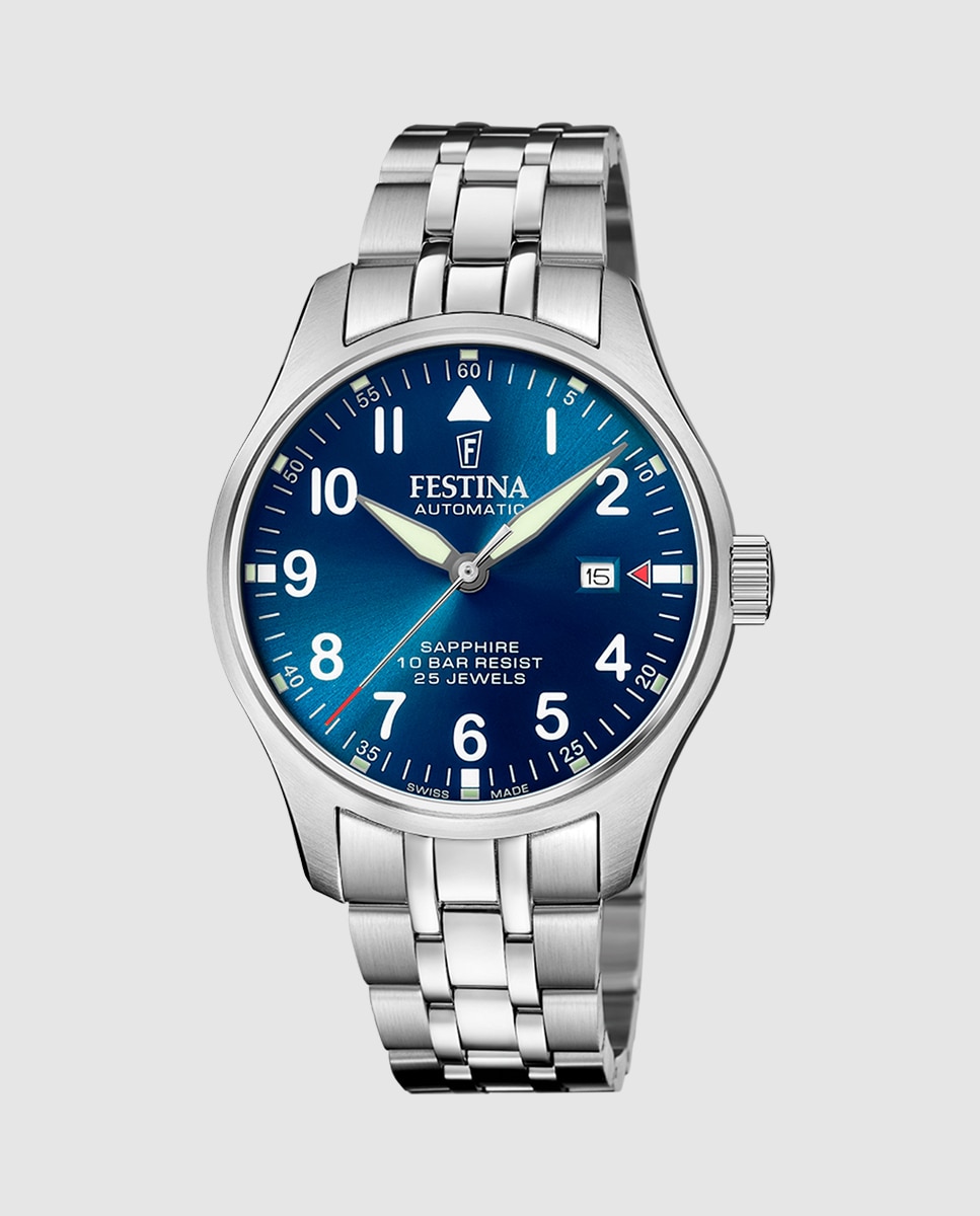 Relógio F20151/c Automatic de Aço Prateado Prata-1