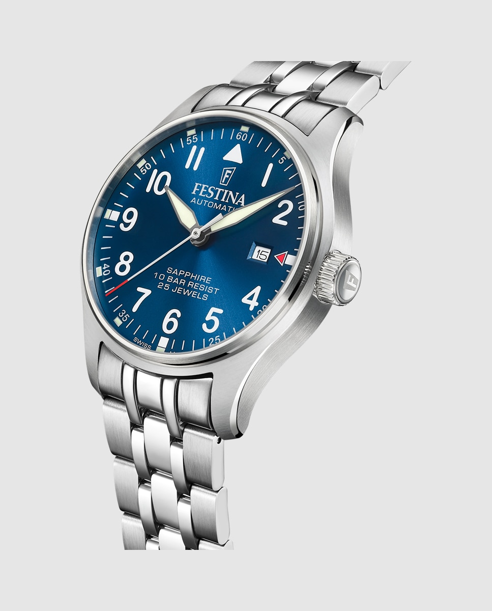 Relógio F20151/c Automatic de Aço Prateado Prata-2
