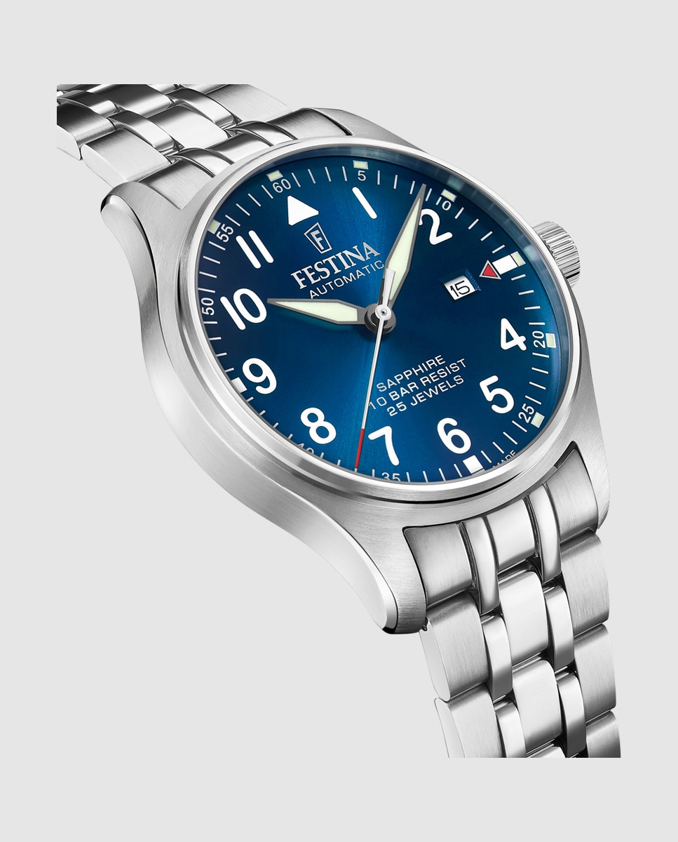 Relógio F20151/c Automatic de Aço Prateado Prata-3