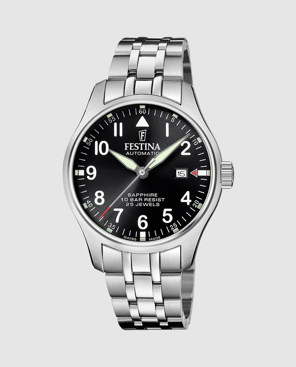 Relógio F20151/d Automatic de Aço Prateado Prata-1