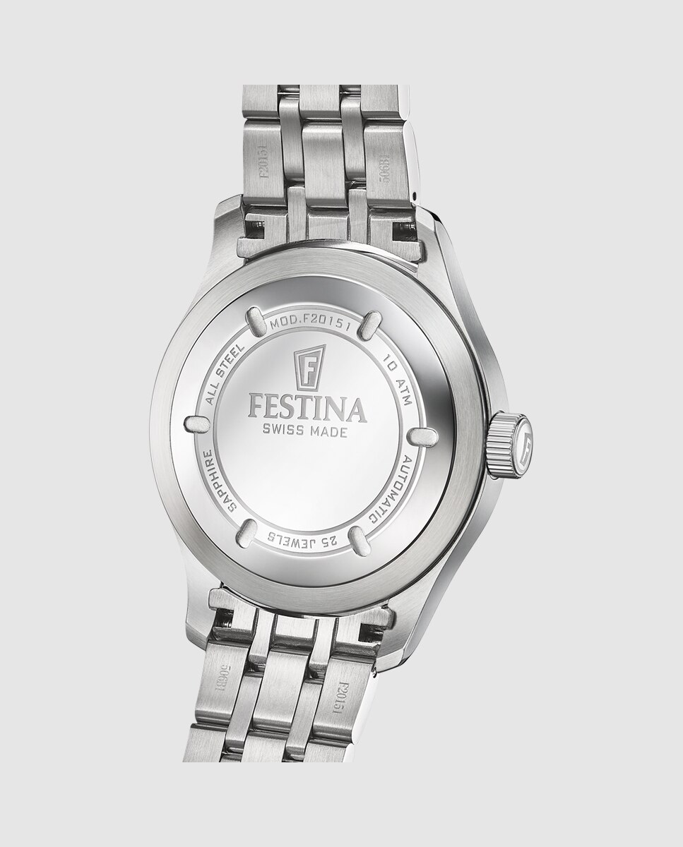Relógio F20151/d Automatic de Aço Prateado Prata-4