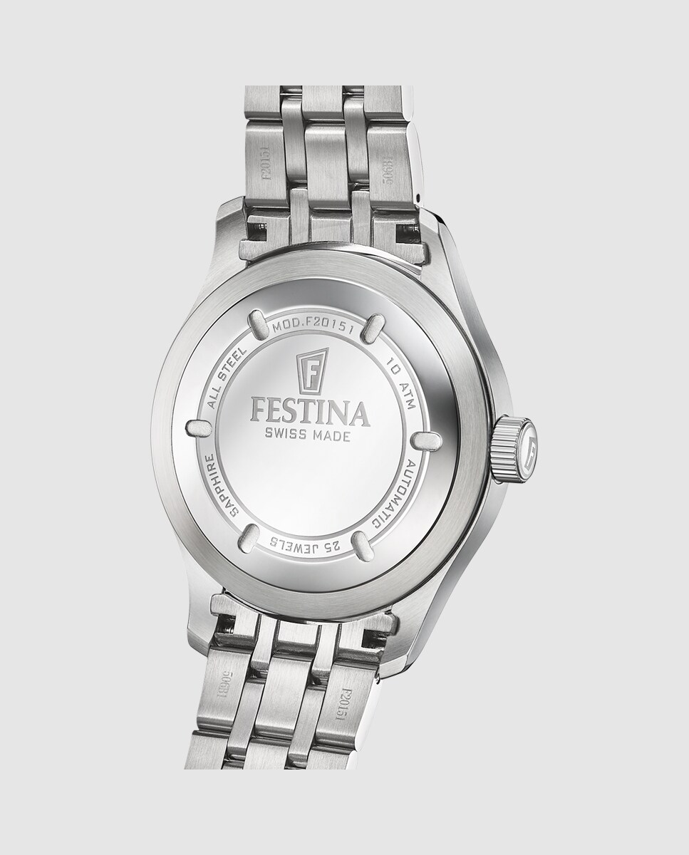 Relógio F20151/d Automático em Aço Prateado · Festina · El Corte