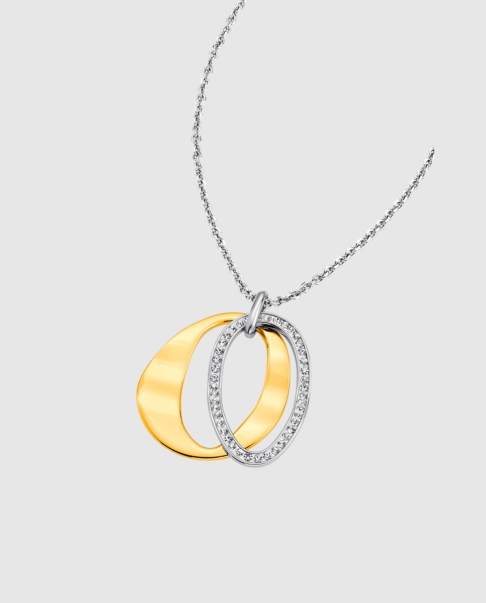 Colar Lotus Style Ls1672-1/2 Urban Woman de Aço Inoxidável com Acabamento Brilhante Ouro / Prata-1