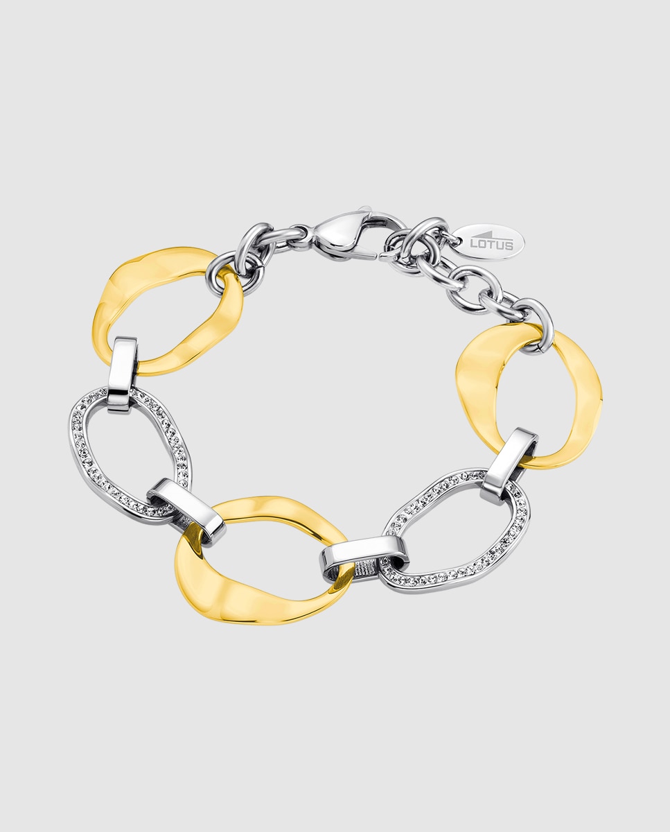 Pulseira de Elos Lotus Style Ls1672-2 2 Urban Woman de Aço Inoxidável 316l com Acabamento Brilhante Multicolor-1