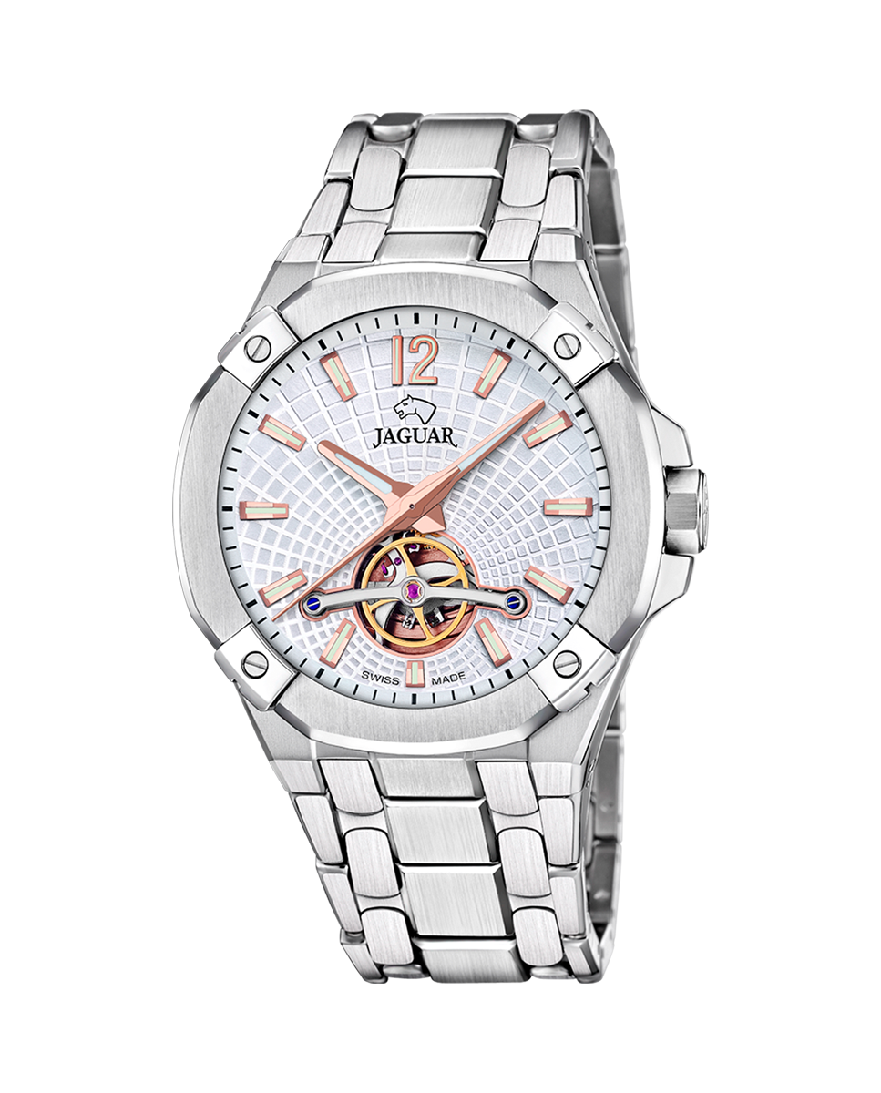 Relógio J1007/1 Automatic Balancier de Aço Prateado Prata-1