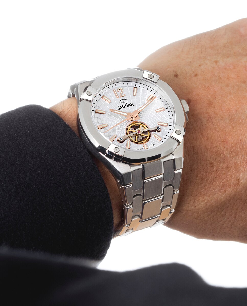 Relógio J1007/1 Automatic Balancier de Aço Prateado Prata-5